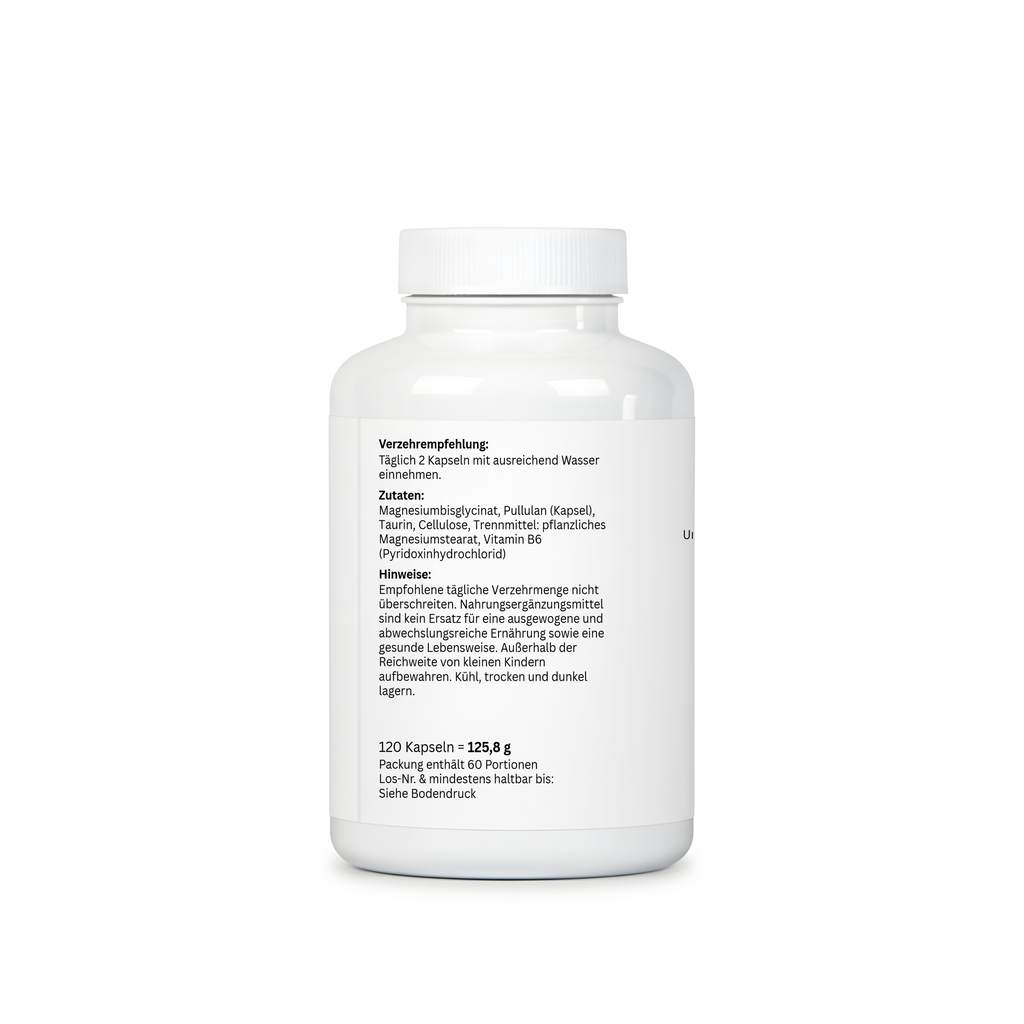ZNS-Logic Magnesiumbisglycinat - Hochdosiert - 120 Kapseln
