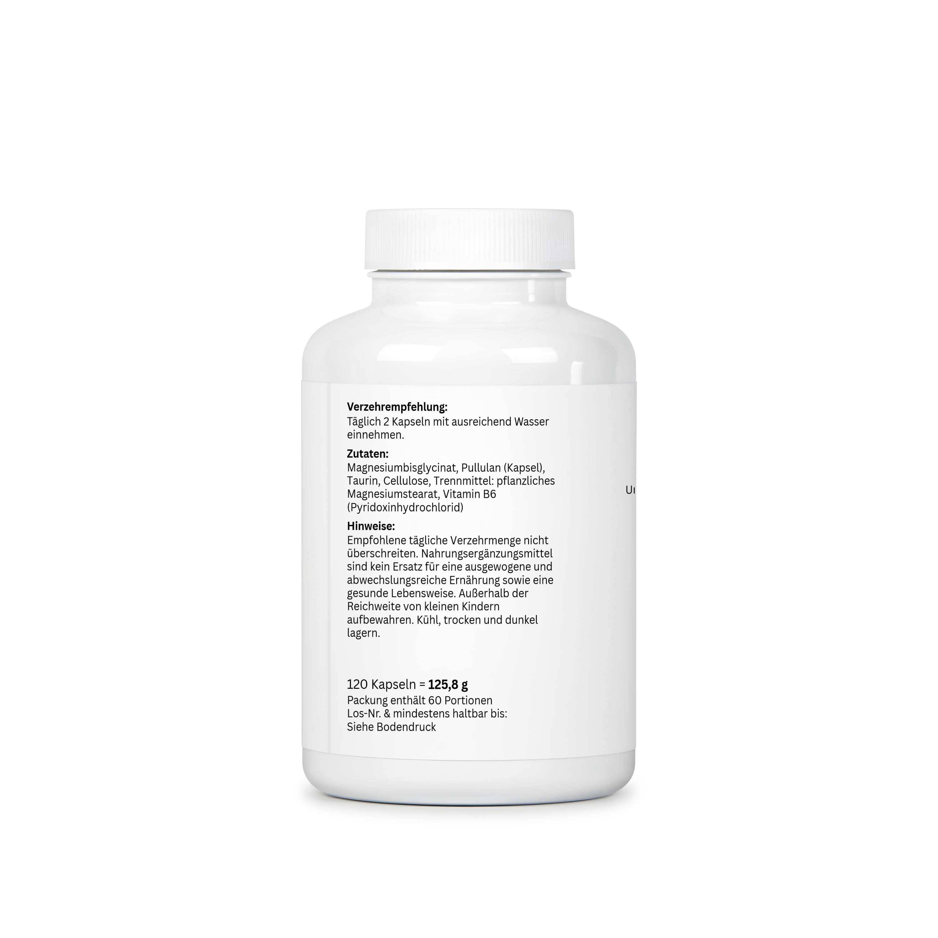 ZNS-Logic Magnesiumbisglycinat - Hochdosiert - 120 Kapseln