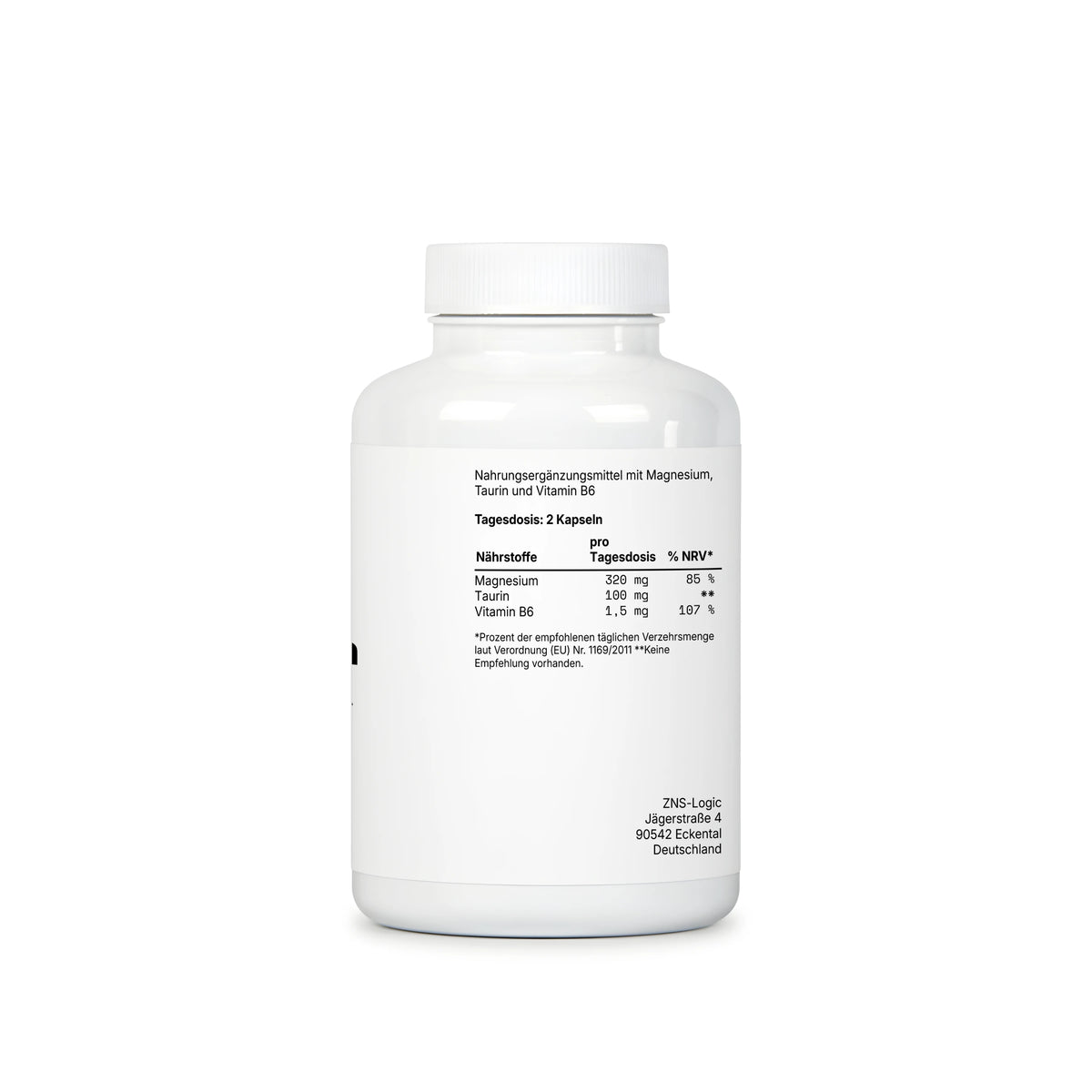 ZNS-Logic Magnesiumbisglycinat - Hochdosiert - 120 Kapseln